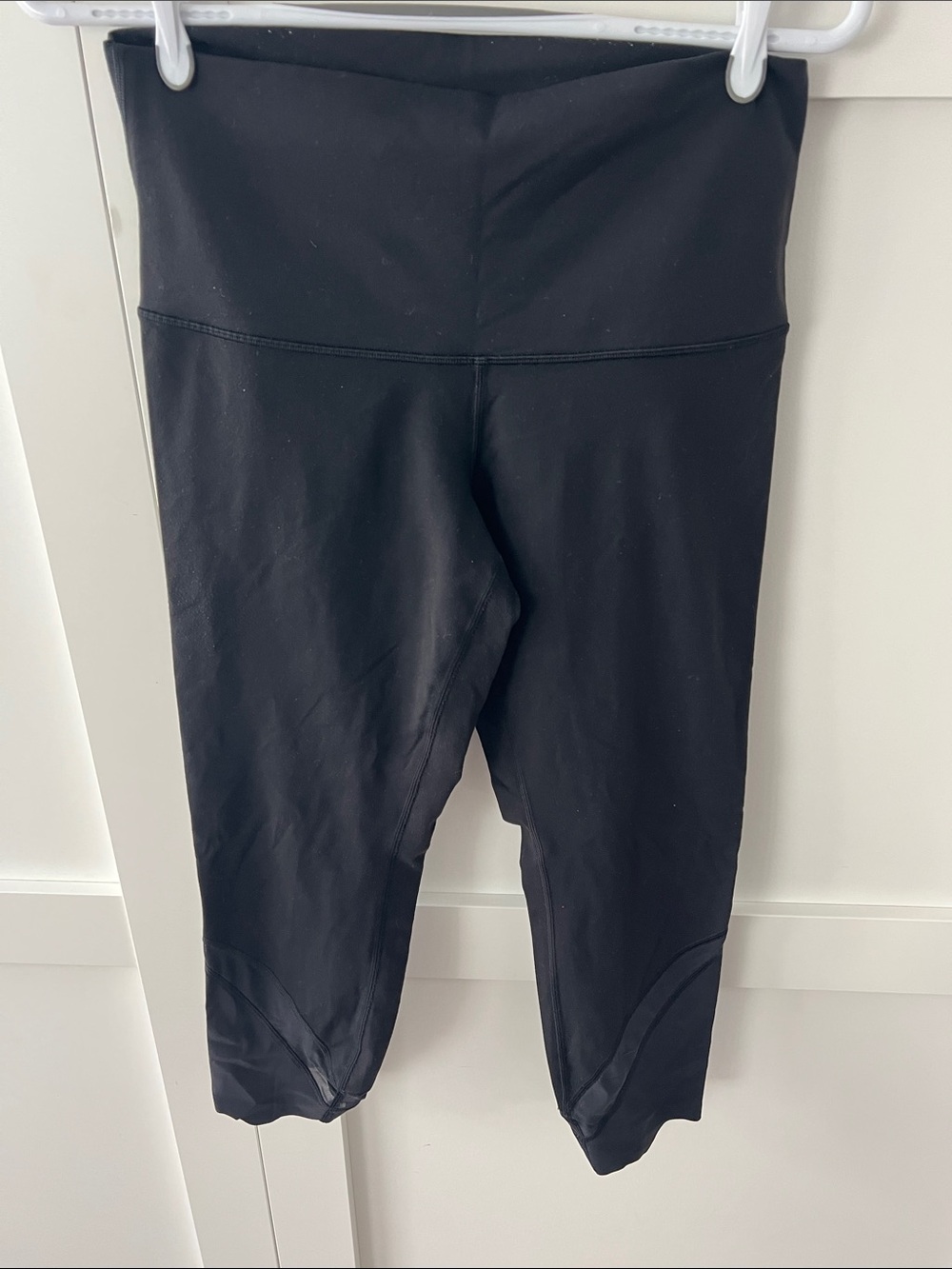 lululemon athletica Black Cropped High-Rise Leggings